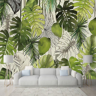 Green Society Wallpaper - Transform Your Space-Flower & Leaf Wallpaper