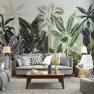 Green Trees Wallpaper: Refreshing Nature-Inspired Décor-Flower & Leaf Wallpaper