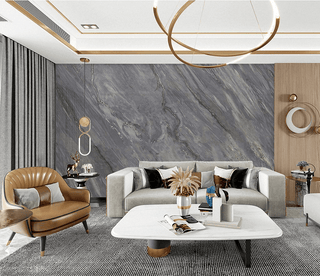 Grey Fog Stone Design - Marble Wallpaper Murals-Marble Design Wallpaper