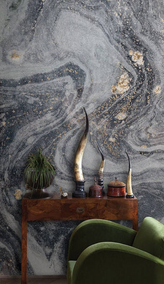 Grey Marble Bliss Wallpaper Mural-Marble Design Wallpaper