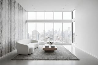 Greyish Abstract Woven Wallpaper Mural