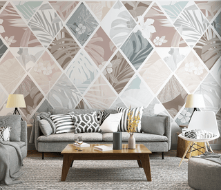 Hexagonal Geometric Pattern Wallpaper Murals-Geometric Shapes Wallpaper