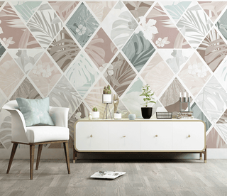 Hexagonal Geometric Pattern Wallpaper Murals-Geometric Shapes Wallpaper
