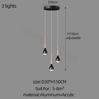 Hollow High Chandelier Light – Modern Aluminum LED Pendant for Stylish Interiors-Staircase Chandeliers