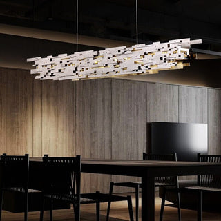 Honeycomb Chandelier - Elegant Lighting Fixture-Kitchen Island