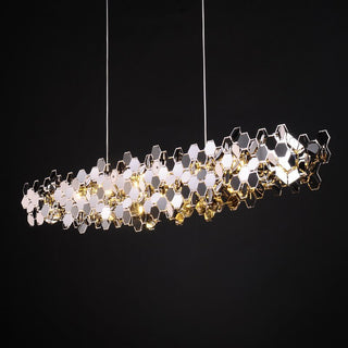 Honeycomb Chandelier - Elegant Lighting Fixture-Kitchen Island