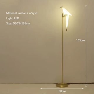 Humming Bird LED Floor Lamp – Graceful Illumination Meets Modern Design-Lamps