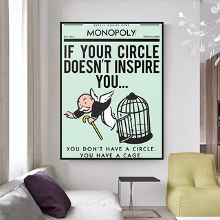 If Your Circle Doesn’t Inspire You: Monopoly Canvas Wall Art-Wall Posters