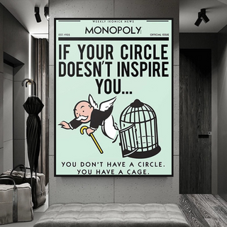 If Your Circle Doesn’t Inspire You: Monopoly Canvas Wall Art-Wall Posters