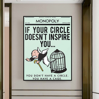 If Your Circle Doesn’t Inspire You: Monopoly Canvas Wall Art-Wall Posters