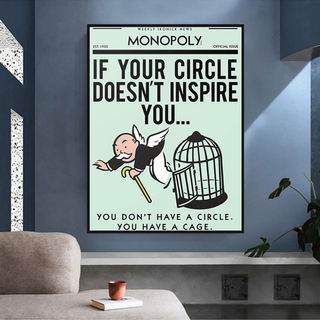 If Your Circle Doesn’t Inspire You: Monopoly Canvas Wall Art-Wall Posters