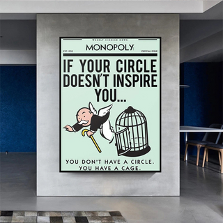 If Your Circle Doesn’t Inspire You: Monopoly Canvas Wall Art-Wall Posters