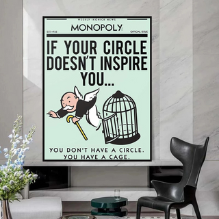 If Your Circle Doesn’t Inspire You: Monopoly Canvas Wall Art-Wall Posters