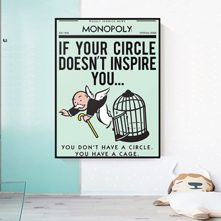 If Your Circle Doesn’t Inspire You: Monopoly Canvas Wall Art-Wall Posters