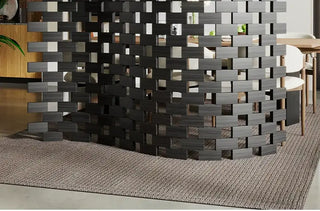 Iron Head Solid Wood Folding Screen – Medieval Style Room Divider