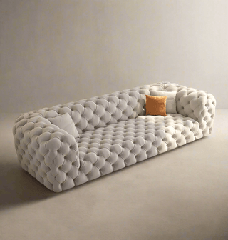 Italian Chesterfield Sofa Set – Custom Fabric