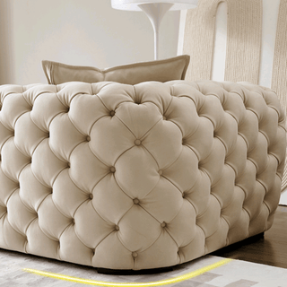 Italian Chesterfield Sofa Set – Custom Fabric