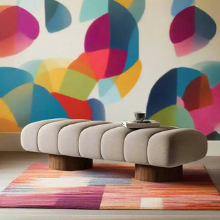 Italian Design Shoe Changing Bench with Wooden Base-Benches