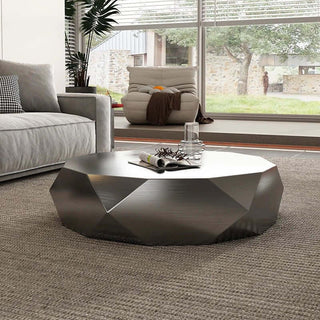 Italian Designer Auxiliar Metal Coffee Table-Coffee Table