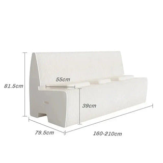 Italian Designer Bendable Sofa Bench for Living Room-Benches