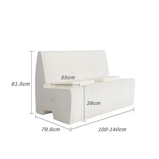 Italian Designer Bendable Sofa Bench for Living Room-Benches