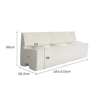Italian Designer Bendable Sofa Bench for Living Room-Benches