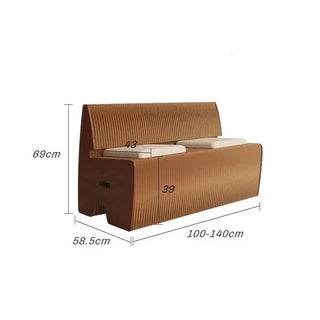 Italian Designer Bendable Sofa Bench for Living Room-Benches