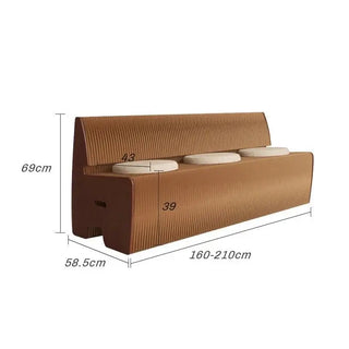 Italian Designer Bendable Sofa Bench for Living Room-Benches