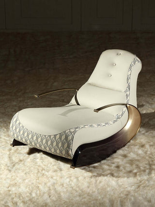 Italian Designer Luxury Leather Sofa Rocking Chair-Recliners