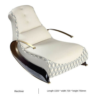Italian Designer Luxury Leather Sofa Rocking Chair-Recliners