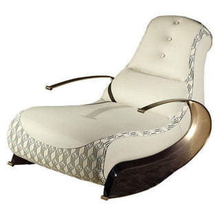 Italian Designer Luxury Leather Sofa Rocking Chair-Recliners