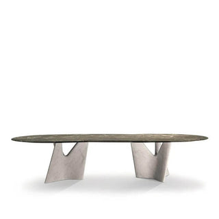 Italian Designer Marble Skeleton Dining Table-Dining Tables