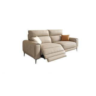 Italian Leather Sectional Sofa Set with Recliner-Sofa Set