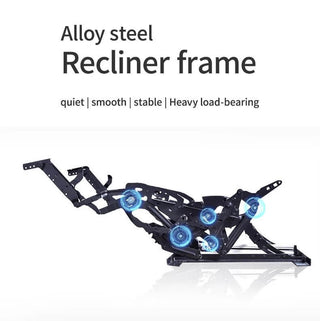 Italian Leather Sectional Sofa Set with Recliner-Sofa Set