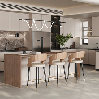 GraffitiWallArt-Italian Light Luxury Bar Counter Chair – Modern Design