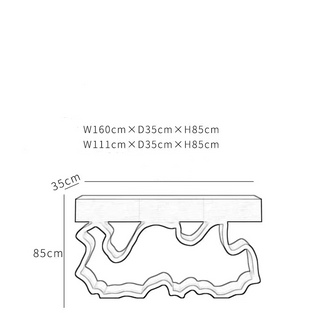 Italian Milan Console Table – Solid Wood Top with Metal Base-Console Tables