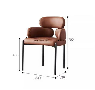 Italian Minimalist Designer Dining Chair-Dining Chairs