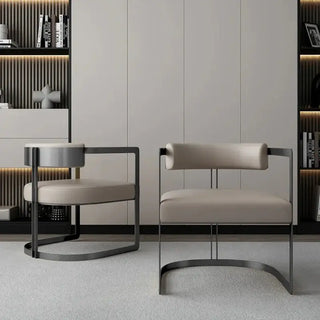 Italian Minimalist Light Luxury Dining Chair-Dining Chairs