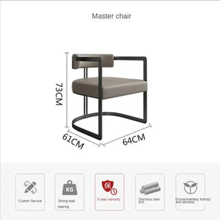 Italian Minimalist Light Luxury Dining Chair-Dining Chairs
