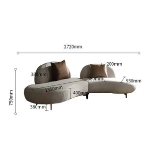 Italian Retro Style Arc Combination Sofa Set-Sofa Set