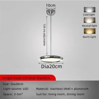 Italian Round Pendant Lighting for Kitchen Island-Kitchen Island