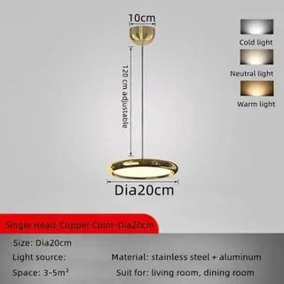 Italian Round Pendant Lighting for Kitchen Island-Kitchen Island