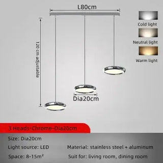 Italian Round Pendant Lighting for Kitchen Island-Kitchen Island