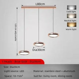 Italian Round Pendant Lighting for Kitchen Island-Kitchen Island