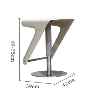 GraffitiWallArt-Italian Saddle Leather Bar Chair – Luxury Counter Stool with Solid Wood Frame