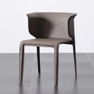 Italian Saddle Leather Luxury Dining Chair-Dining Chairs