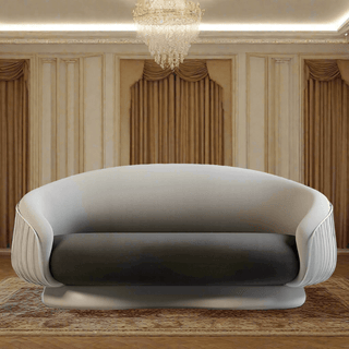 Italian Solid Wood Sectional Sofa Set for Living Room-Sofa Set