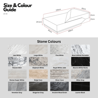 Italian Style Luxury Marble & Wood Coffee Table-Coffee Table