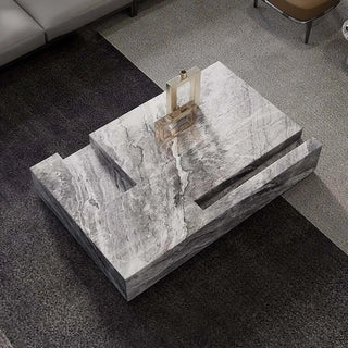 Italian Style Minimalist Marble Coffee Table-Coffee Table