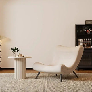 Italian Style Velvet Wood Legs Sofa Chair-Sofa Chairs